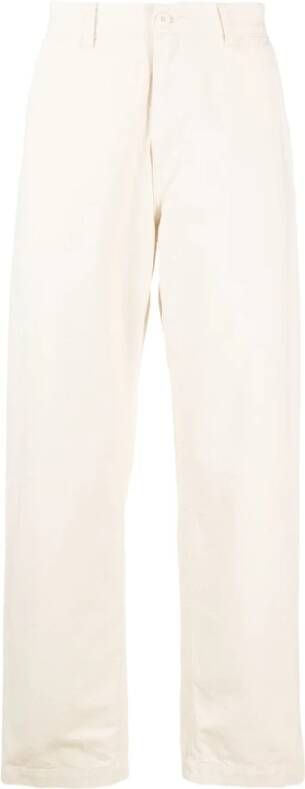 Carhartt WIP Straight Trousers Wit Heren