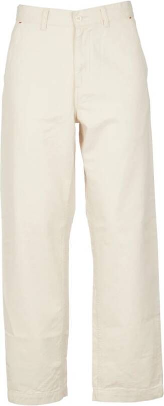 Carhartt WIP Straight Trousers White Heren