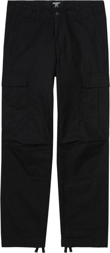 Carhartt WIP Cargo Broek Zwart Ripstop Katoen Ruime Pasvorm Black Heren
