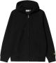 Carhartt WIP Hooded Chase Jack van zwaar sweatstof Black Heren - Thumbnail 1
