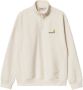 Carhartt WIP Half Zip American Script Sweatshirt Hooded vesten Kleding natural maat: M beschikbare maaten:M L XL XXL - Thumbnail 1