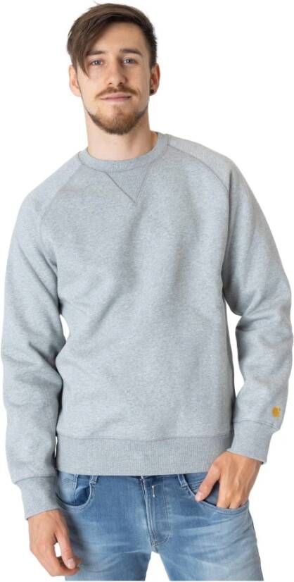 Carhartt WIP Chase Sweatshirt Hoge kwaliteit en stijlvol Gray Heren