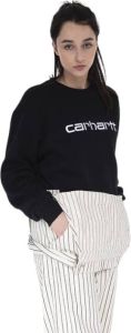 Carhartt WIP Sweatshirt with Logo Zwart Dames