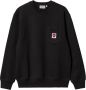 Carhartt WIP Zwarte Heart Pocket Sweatshirt Black Heren - Thumbnail 1