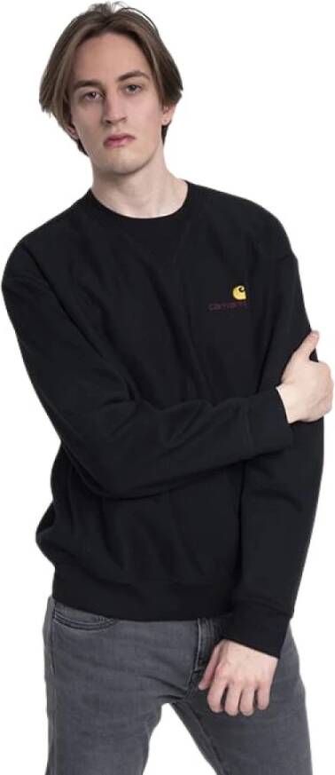 Carhartt WIP American Script Sweatshirt Sweaters Kleding black maat: S beschikbare maaten:S XL