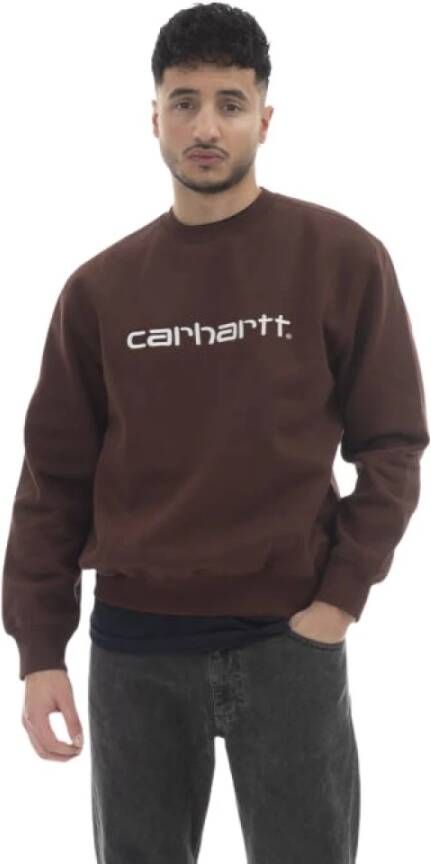 Carhartt WIP Sweatshirts Bruin Heren