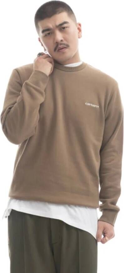 Carhartt WIP Sweatshirts Bruin Heren