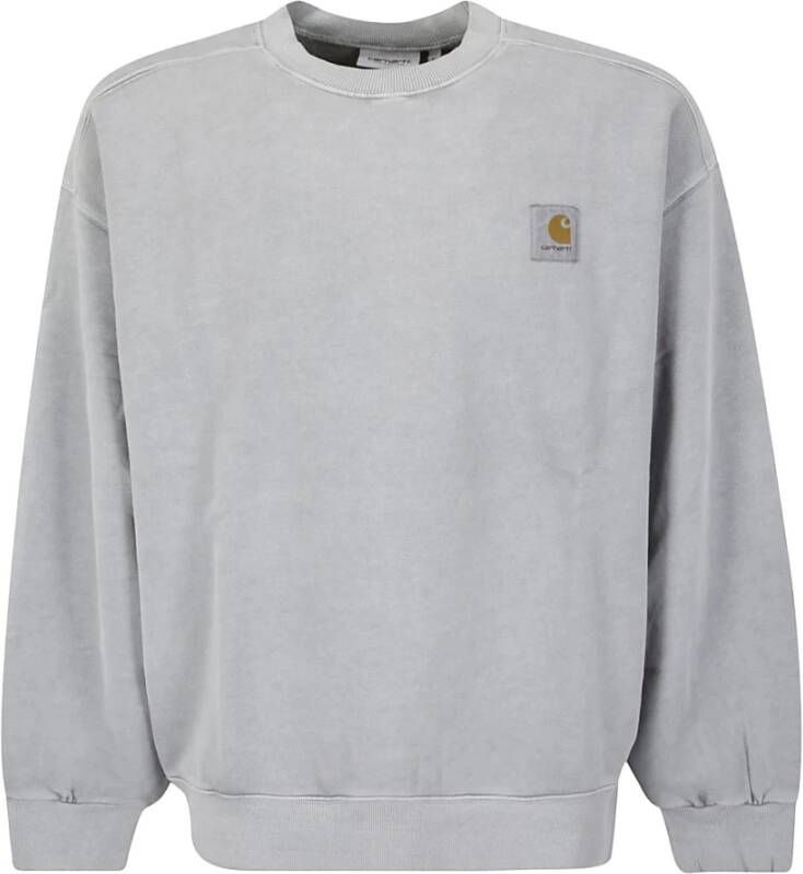 Carhartt WIP Katoenen spiegeleffect sweatshirt Gray Heren