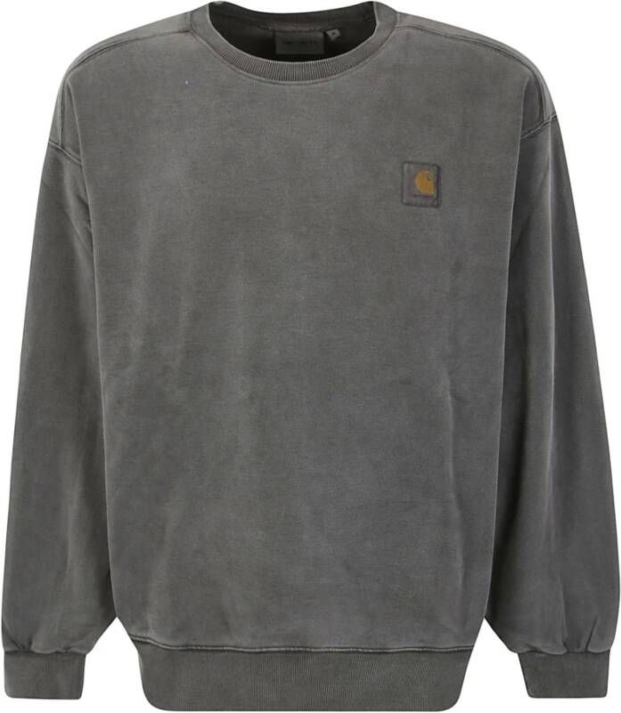 Carhartt WIP Nelson Sweatshirt Comfortabel en stijlvol Black Heren
