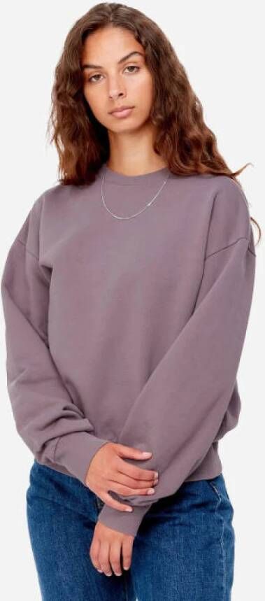 Carhartt WIP Lichtgewicht Crewneck Sweatshirt Misty Thistle Purple Dames