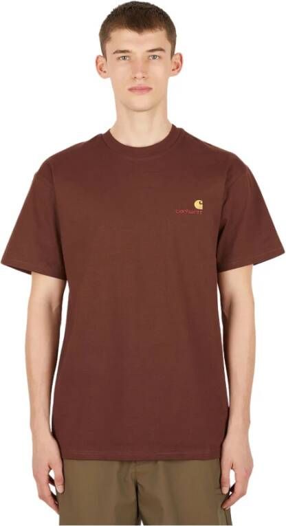 Carhartt WIP T-shirt Bruin Heren