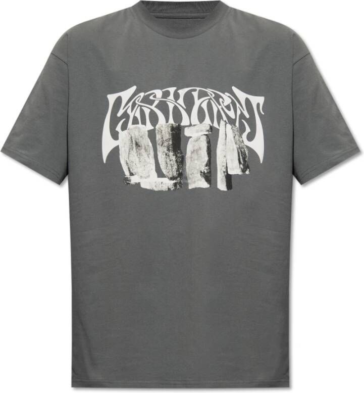 Carhartt WIP T-shirt met logo Gray Heren