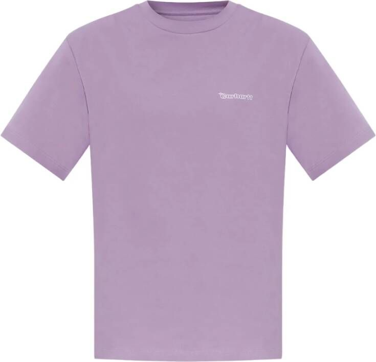 Carhartt WIP T-shirt met logo Purple Dames