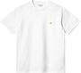 Carhartt WIP Short Sleeve Chase T-shirt T-shirts Kleding white gold maat: L beschikbare maaten:S L XL - Thumbnail 1