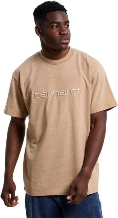 Carhartt WIP S s Duster T-shirt T-shirts Kleding dusty h brown maat: L beschikbare maaten:L