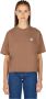 Carhartt WIP T-Shirts Bruin Dames - Thumbnail 1