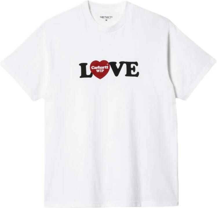 Carhartt WIP Love Grafische Print T-Shirt White Heren