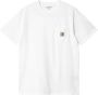 Carhartt WIP Short Sleeve Pocket T-shirt T-shirts Kleding white maat: M beschikbare maaten:S M L - Thumbnail 1