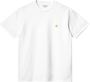 Carhartt WIP Short Sleeve Chase T-shirt T-shirts Kleding white gold maat: L beschikbare maaten:S L XL - Thumbnail 1