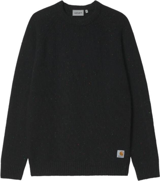 Carhartt WIP Stijlvolle Anglistic Sweater Black Heren