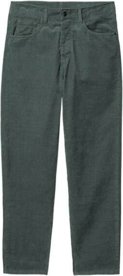 Carhartt WIP Corduroy broek met vijf zakken Green Heren
