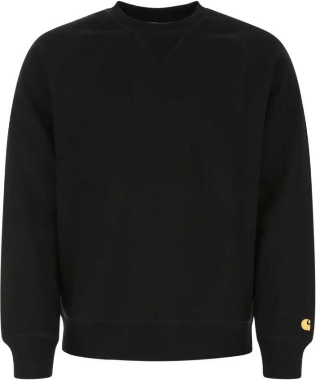 Carhartt WIP Minimalistische Chase Sweatshirt in Zwart Black Heren