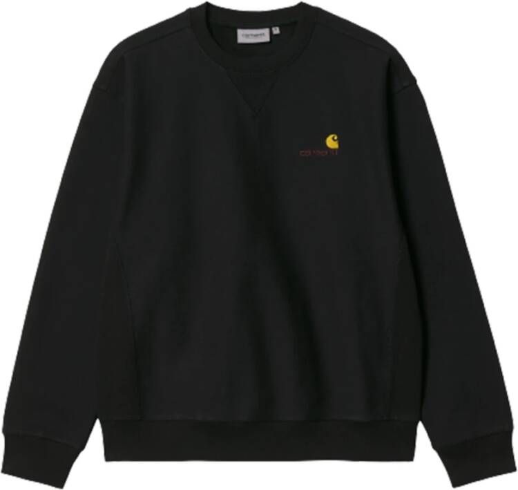 Carhartt WIP American Script Sweatshirt Sweaters Kleding black maat: L beschikbare maaten:L XL