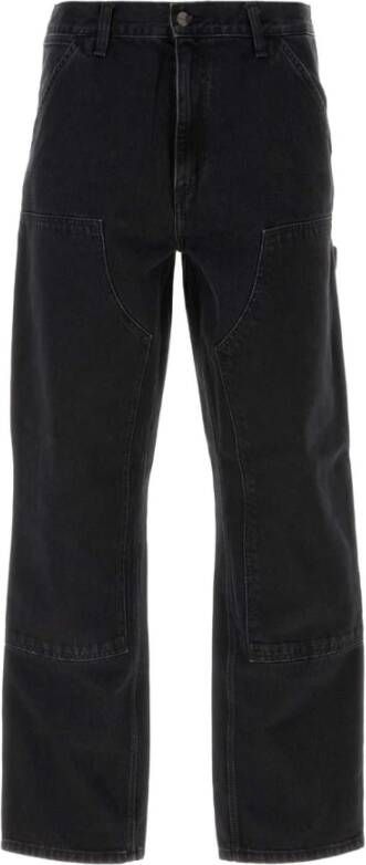 Carhartt WIP Zwarte Double Knee Denim Jeans Zwart Heren