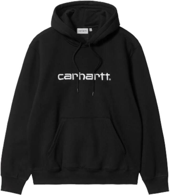 Carhartt WIP Zwarte hoodie met logo print Zwart Heren