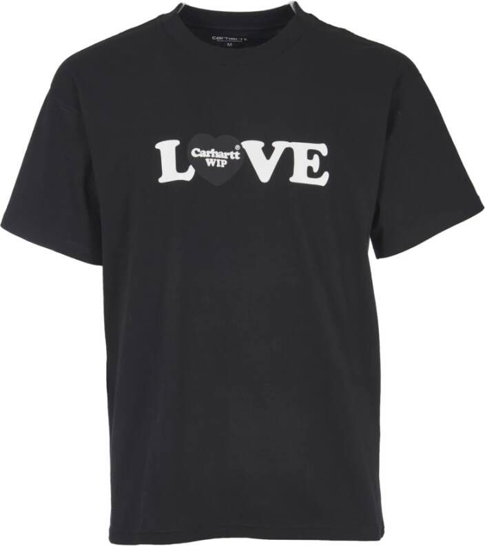 Carhartt WIP Zwarte T-shirts en Polos met Liefde Zwart Heren