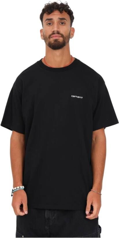 Carhartt WIP Zwarte T-shirts en Polos voor Heren Zwart Heren
