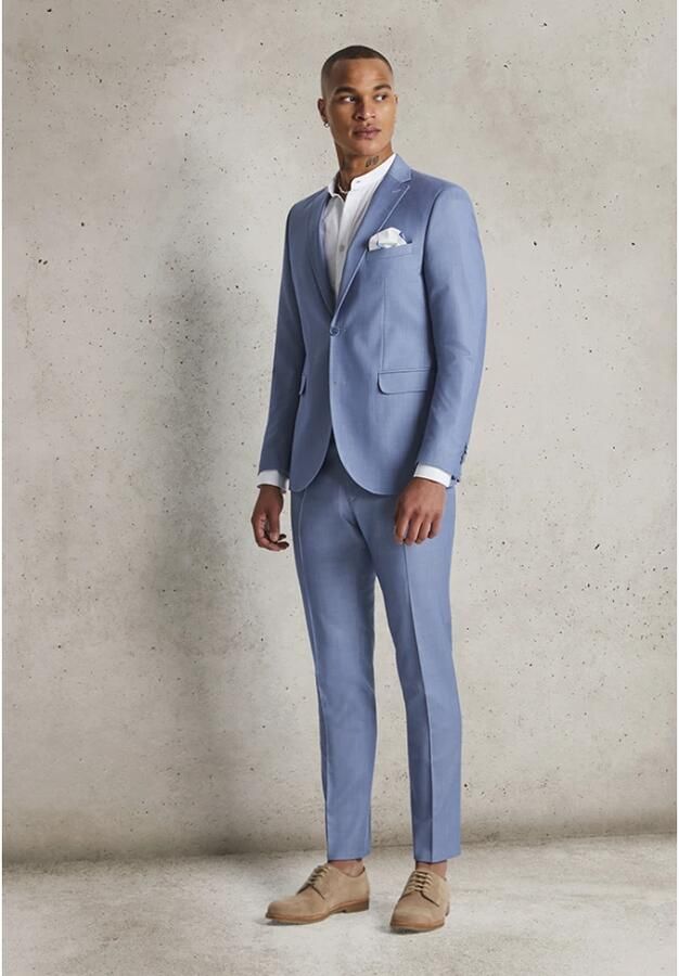 CG Club of Gents Slim fit 2-knoops colbert met sierdetail - Foto 2