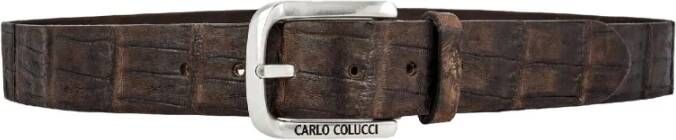 Carlo colucci Exclusieve Riem van echt krokodillenleer Brown Heren