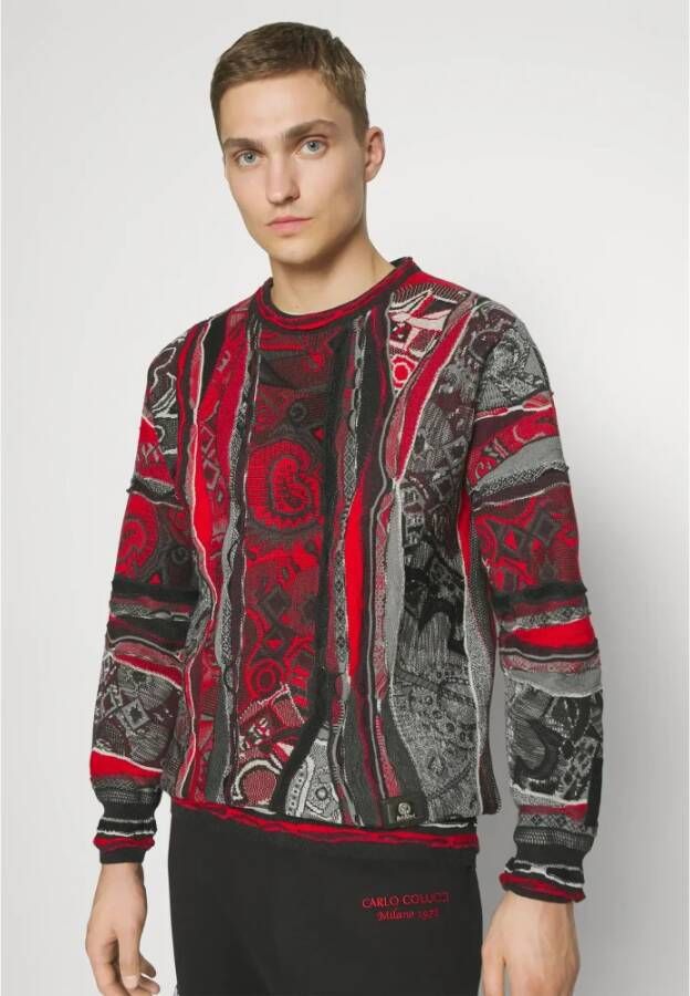 Carlo colucci C11705 211 Sweater Stijlvol en Comfortabel Multicolor Heren