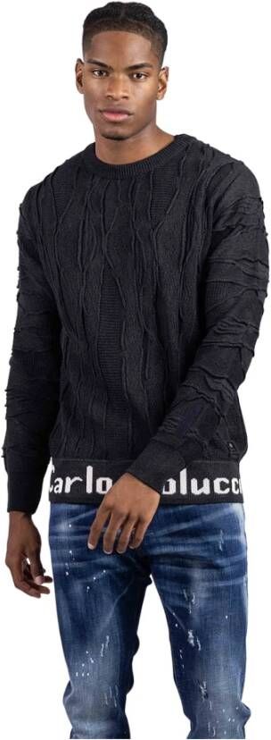 Carlo colucci C11706 21 Sweater Heren Zwart Heren