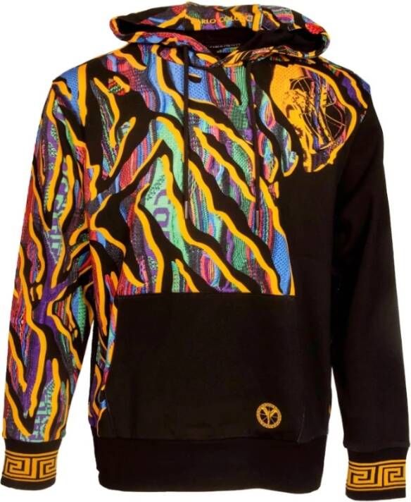 Carlo colucci Stijlvolle Hoodie voor Mannen Black Heren