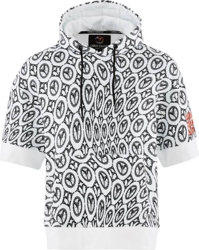 Carlo colucci Korte Mouw Sweat Hoodie DeBertoldi Multicolor Heren