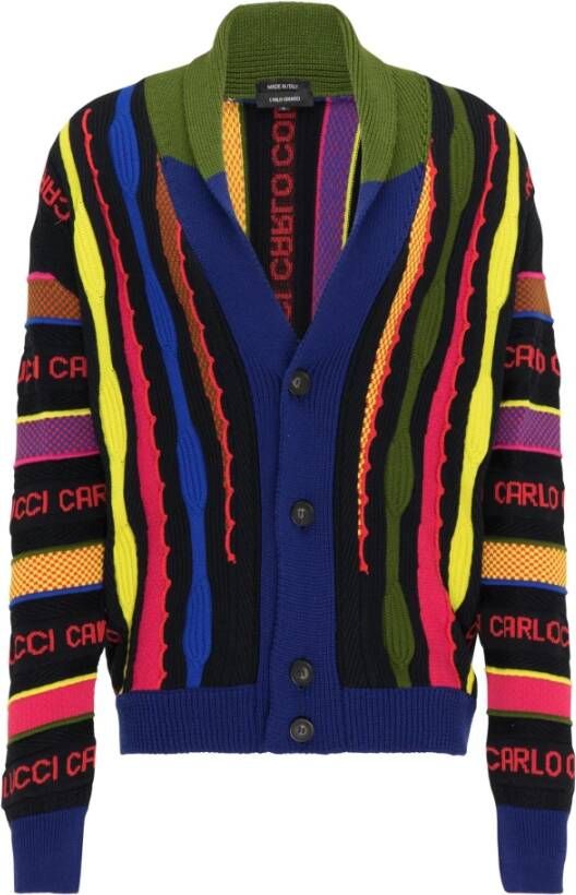Carlo colucci Deeljas met een knoopbalk Cagnati Blauw Heren