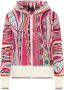 Carlo colucci Unieke Gebreide Cardigan met Capuchon Multicolor Dames - Thumbnail 1