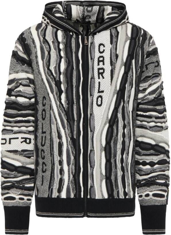 Carlo colucci Artistieke Heren Cardigans Black Heren