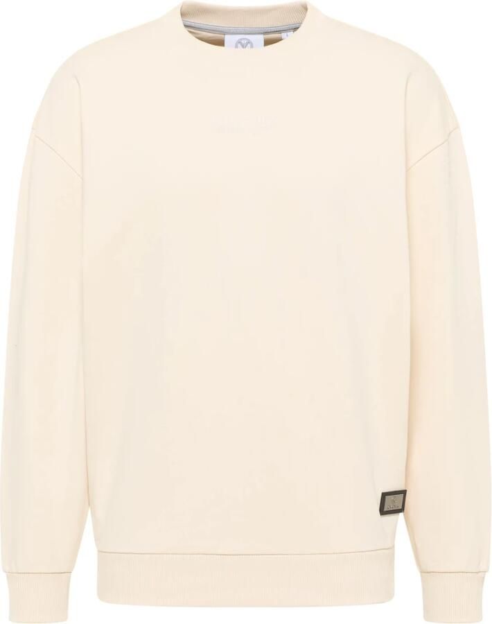Carlo colucci Familie Oversize Sweatshirt Traditionele Stijl Beige Heren