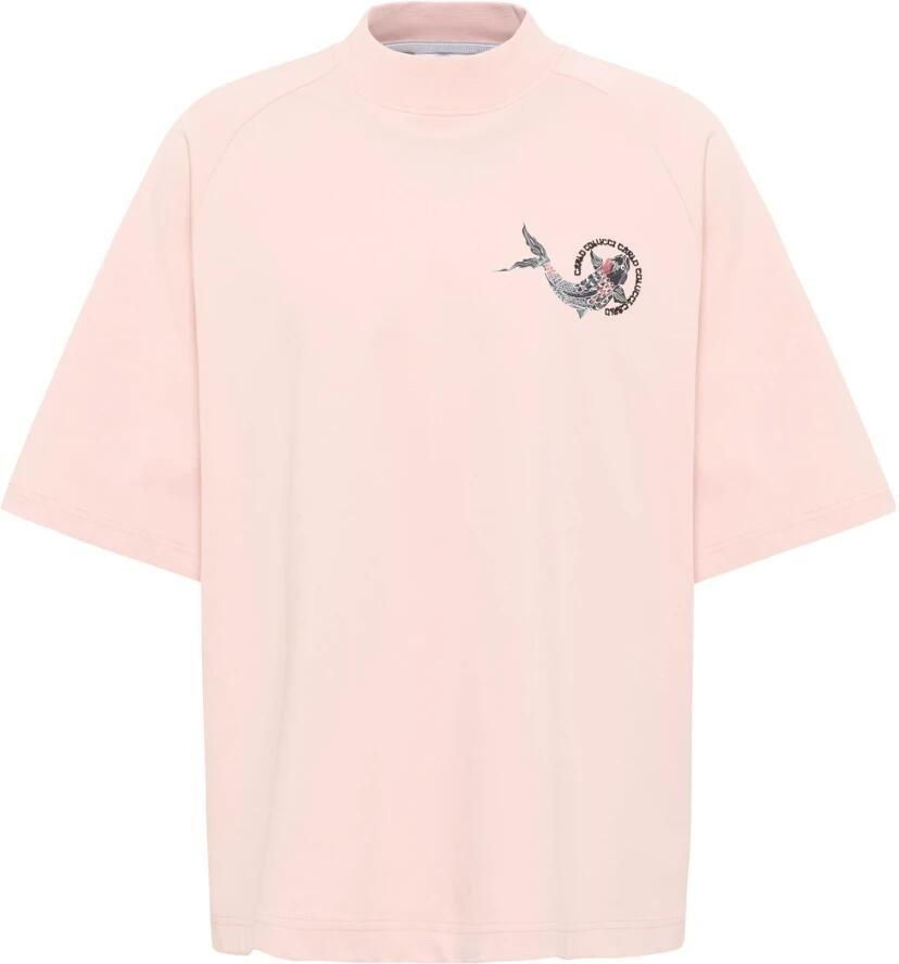 Carlo colucci Milano naar Tokyo Dorigoni T-shirt Pink Heren - Foto 4