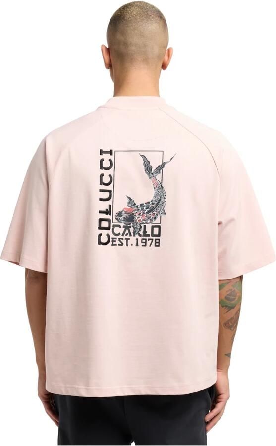 Carlo colucci Milano naar Tokyo Dorigoni T-shirt Pink Heren - Foto 2