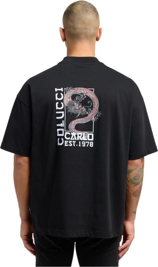 Carlo colucci Milano naar Tokyo Dorio T-shirt Black Heren - Foto 4