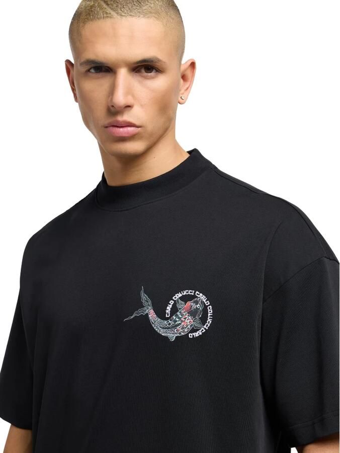 Carlo colucci Milano naar Tokyo Dorio T-shirt Black Heren - Foto 3