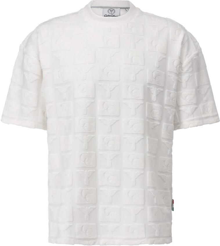 Carlo colucci Shirt met korte mouwen en allover-print White Heren