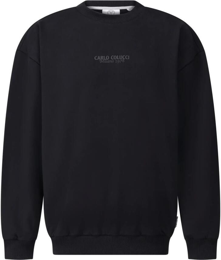 Carlo colucci Premium Sweatshirt La Famiglia D'ottavio Black Heren