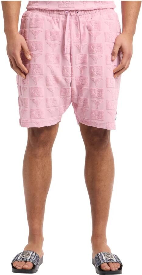 Carlo colucci Regular fit sweatshorts met structuurmotief model 'BEACHWEAR' - Foto 4