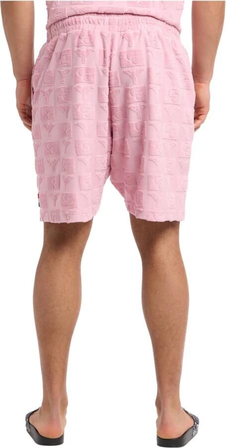 Carlo colucci Regular fit sweatshorts met structuurmotief model 'BEACHWEAR' - Foto 5