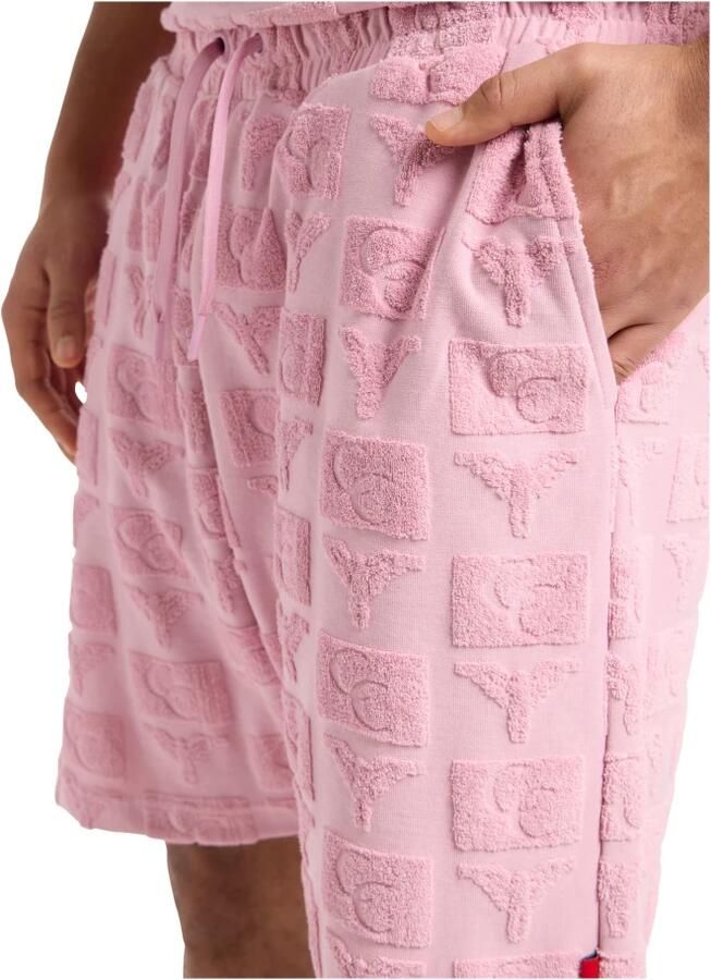 Carlo colucci Regular fit sweatshorts met structuurmotief model 'BEACHWEAR' - Foto 3